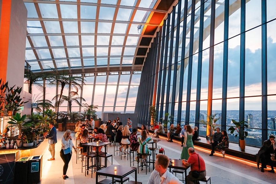 Sky Garden Entry Ticket with 2-Course Dinner at The Larch, London