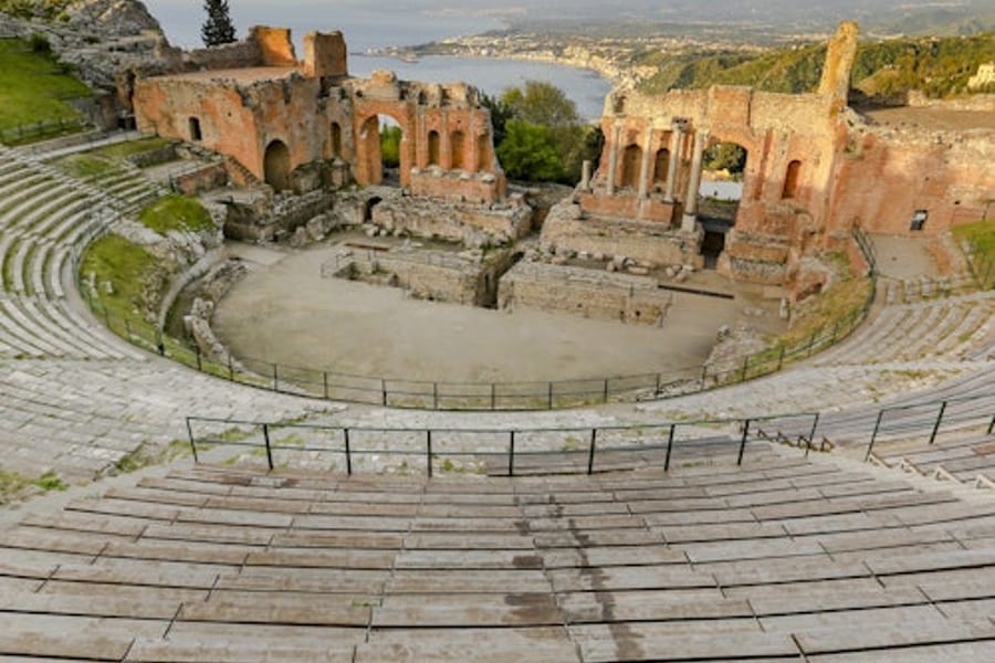 タオルミーナ古代劇場：入場券＋音声ガイド, at Ancient Theater of Taormina, Taormina