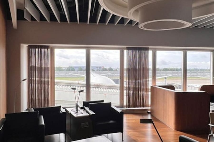 London Heathrow Airport T4: Blush Lounge by Plaza Premium Group Access, at London Heathrow Airport Lounges, London