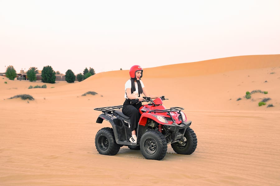 Abu Dhabi Desert Quad Bike Adventure with Bedouin Camp Activities & Transfers, Abu Dhabi