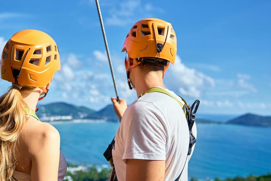Erawan Patong Seaview Zipline: Guided Tour + Roundtrip Transport, at Erawan Patong Seaview Zipline, Tambon Chalong