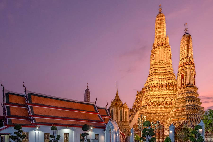 曼谷夜游：郑王庙、卧佛寺、唐人街，搭乘嘟嘟车, Bangkok