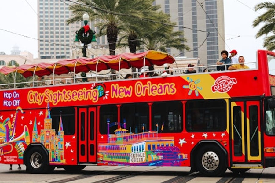 Prohlídka města New Orleans: 3denní autobusová jízda s možností nastupování a vystupování + 2 pěší prohlídky, at New Orleans City Tours, New Orleans