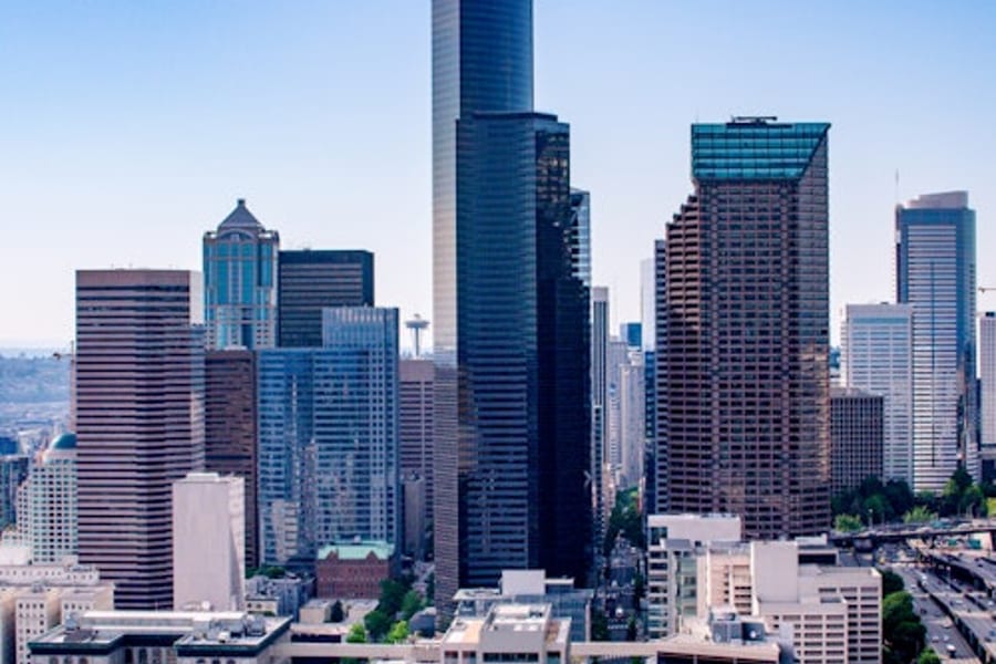 西雅圖港口之旅及西雅圖空中景觀, at Sky View Observatory, Seattle