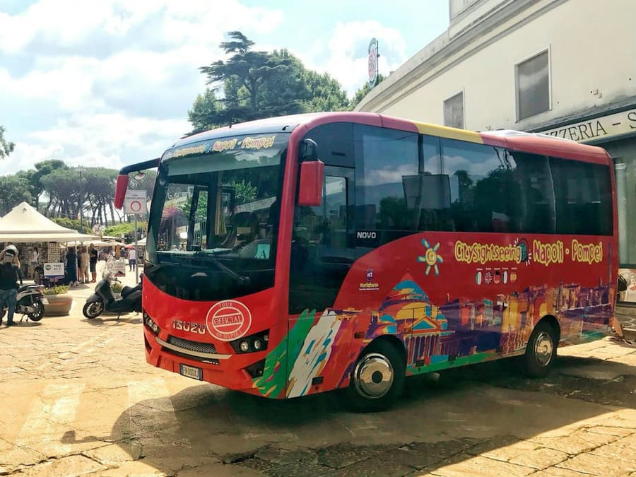 Transportation Only: Roundtrip by Shuttle Bus from Naples to Pompeii