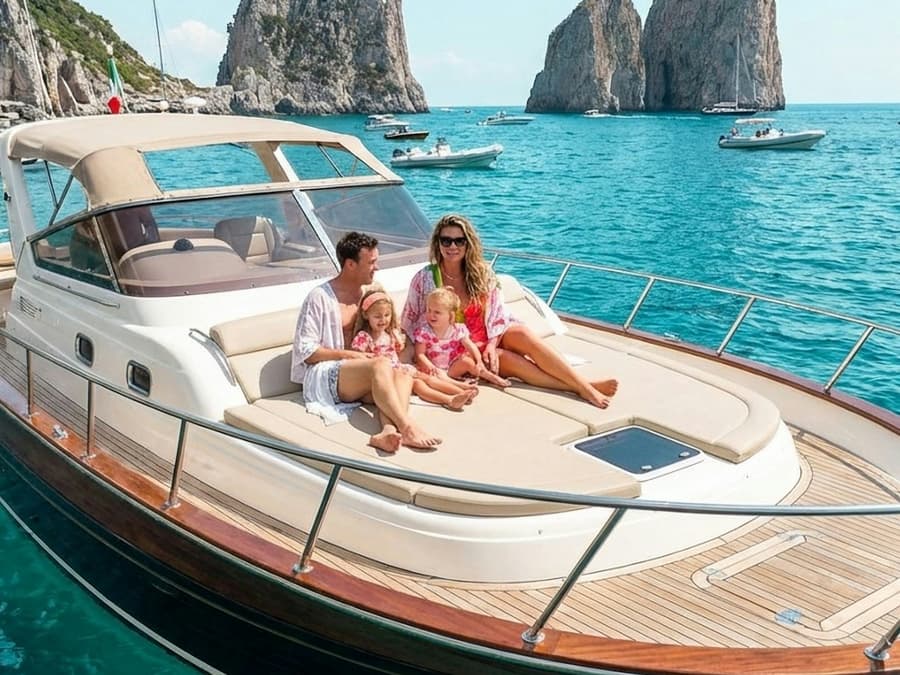 Capri: Guided Yacht Tour + Brunch + Drinks + Blue Grotto Visit
