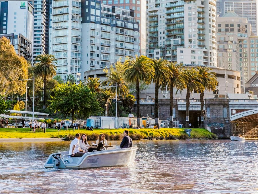 GoBoat: BYO Self-Drive Picnic Cruise on Yarra River (Up to 8 Guests)