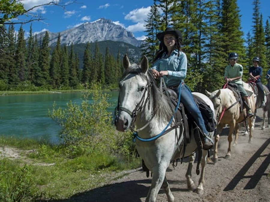 Bow River Horseback Ride from Banff