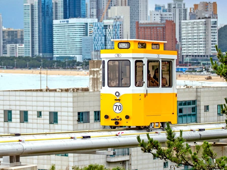 Jednodniowa wycieczka po mieście Busan i kapsuła nieba Blue Line Park