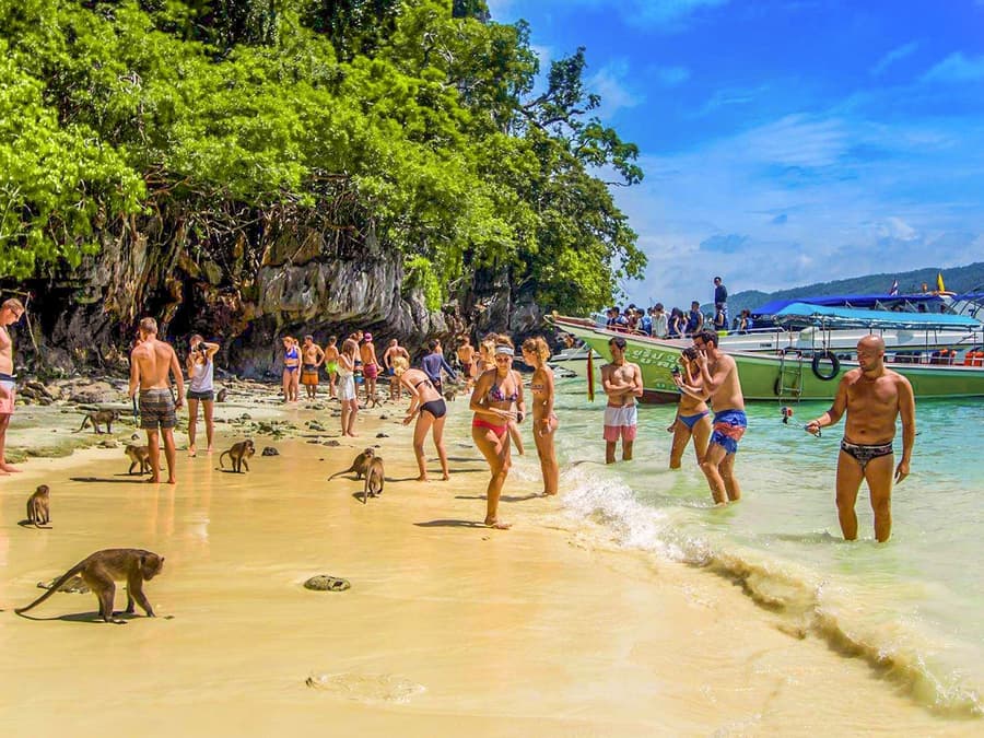 From Phi Phi: Maya Bay Longtail Boat Tour with Snorkeling