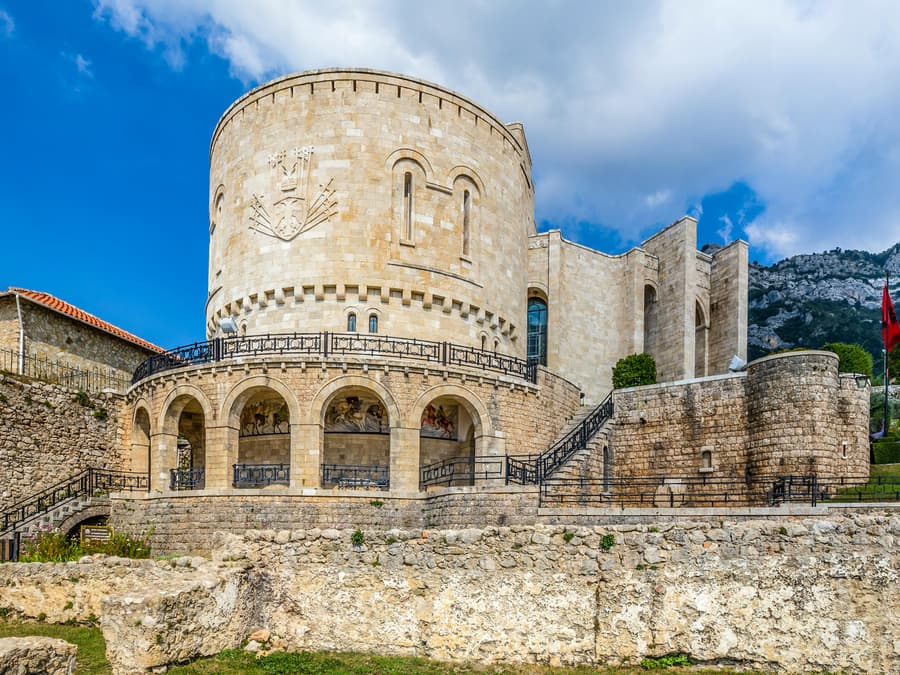From Durres/Golem: Kruja Castle & Bazaar Day Trip