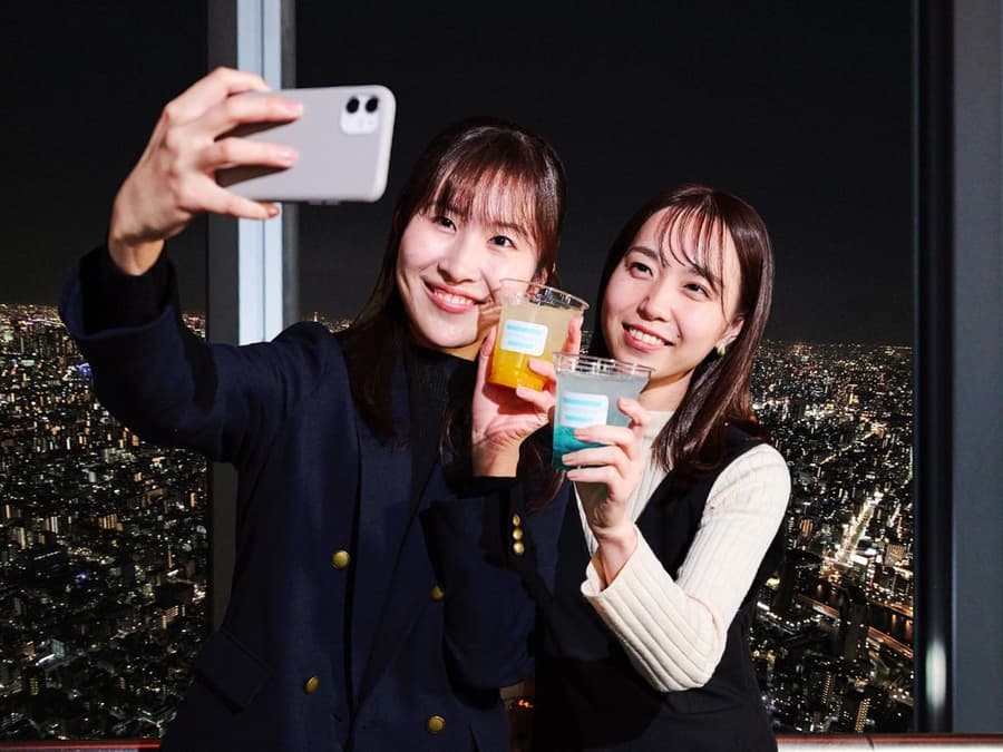 TOKYO SKYTREE Tembo Deck Night Entry Tickets with Alcoholic Drink