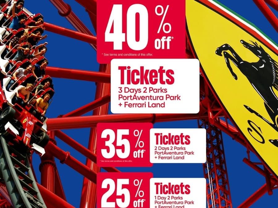 PortAventura World & Ferrari Land: Sisäänpääsylippu