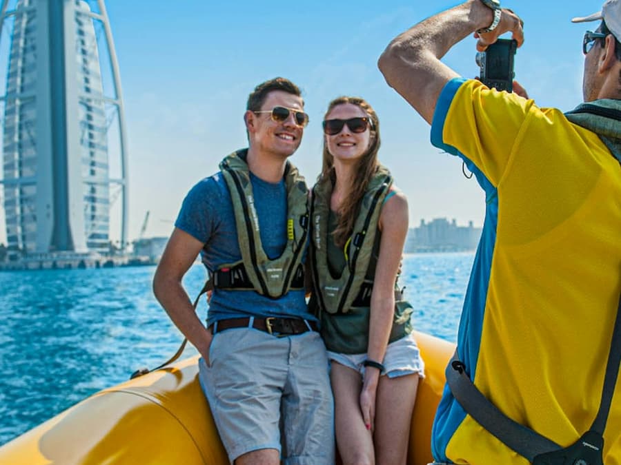 The Yellow Boats: 60-Min Evening Tour - Dubai Marina, Ain Dubai & JBR