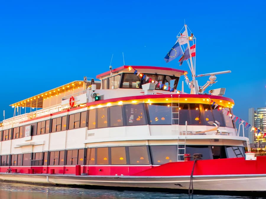 Vienna: Heurigen Cruise with Viennese Songs + Buffet