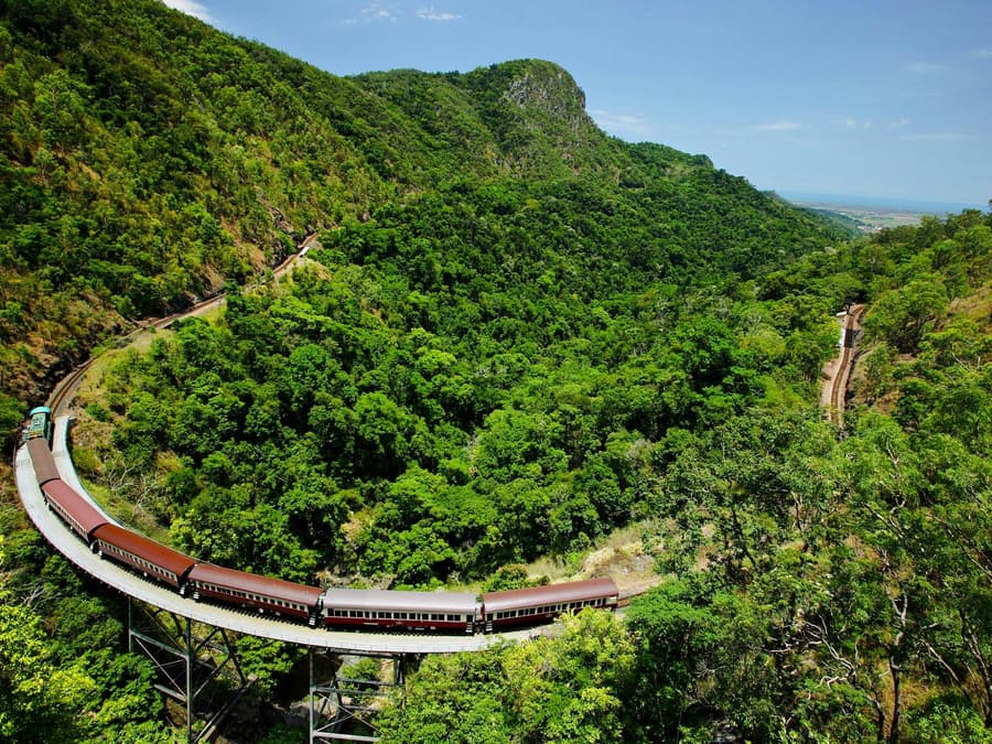 From Cairns: Scenic Train + Coach, Hartley's Crocodile Adventure Guided Tour with Transfers
