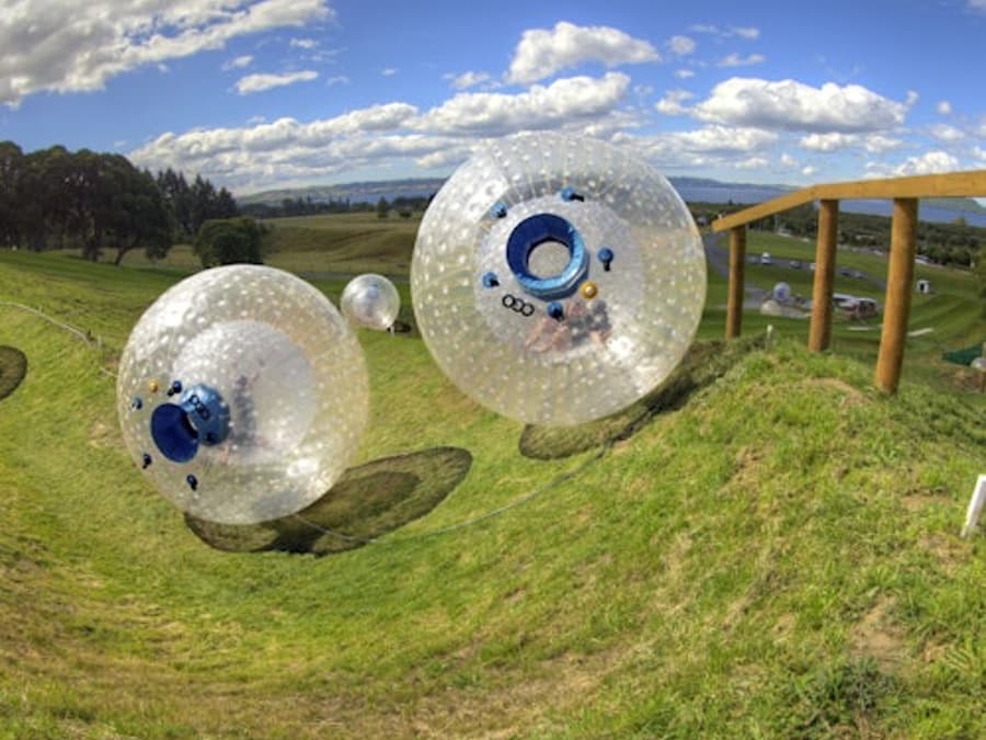 Zorbing at Outdoor Gravity Park