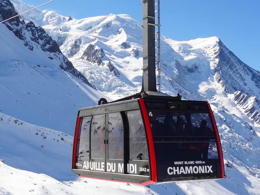 Day Trip to Chamonix Mont Blanc with Cable Car & Mer de Glace Train Ride