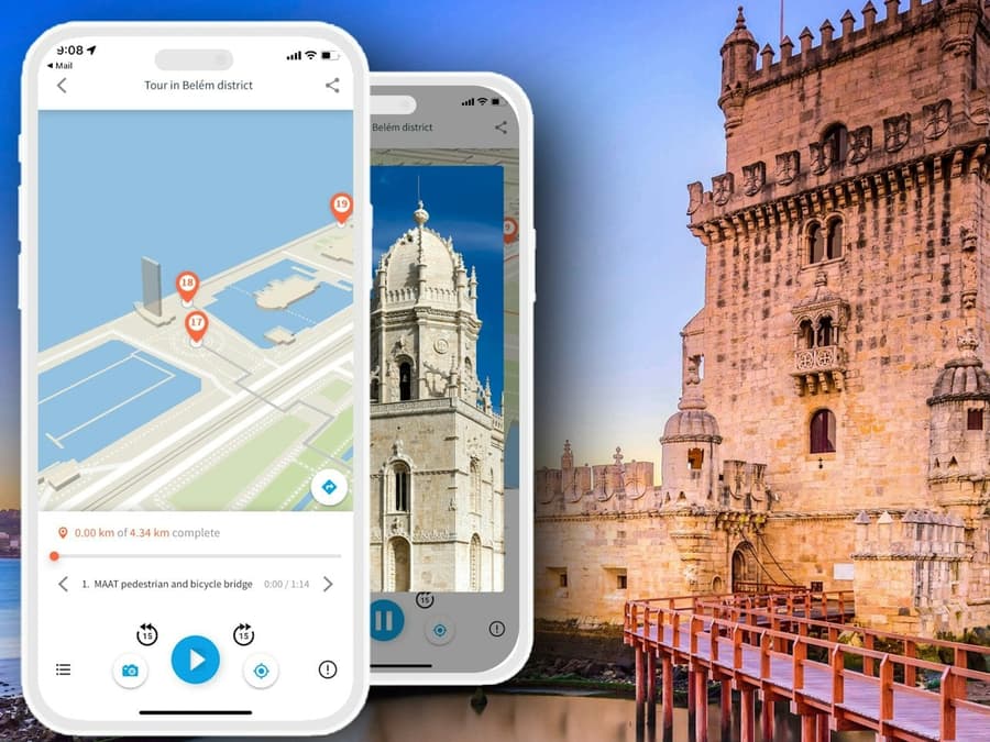 Audio Guide App to Belem District of Lisbon by TouringBee