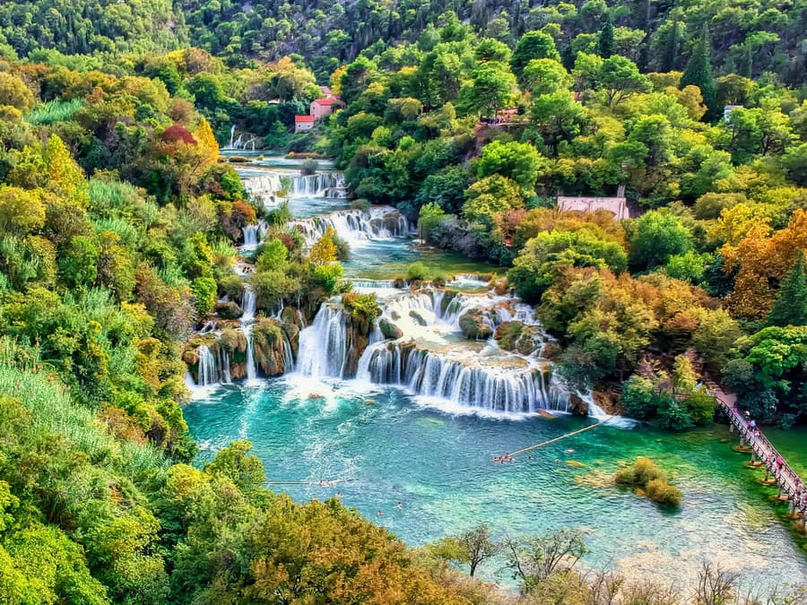 Krka Waterfalls Group Tour from Split