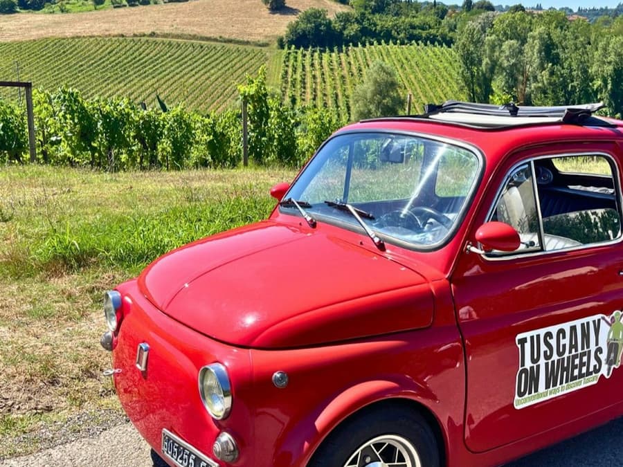 Chianti: Vintage Fiat 500 Private Tour + Transfers + Wine Tasting