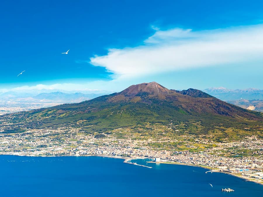 From Pompeii: Mount Vesuvius & Herculaneum or Pompeii Day Trip
