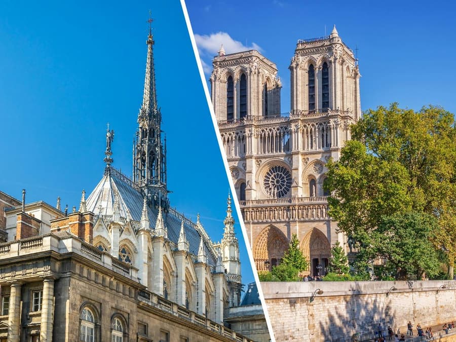 Sainte-Chapelle Entry Ticket + Notre-Dame Exterior Guided Tour