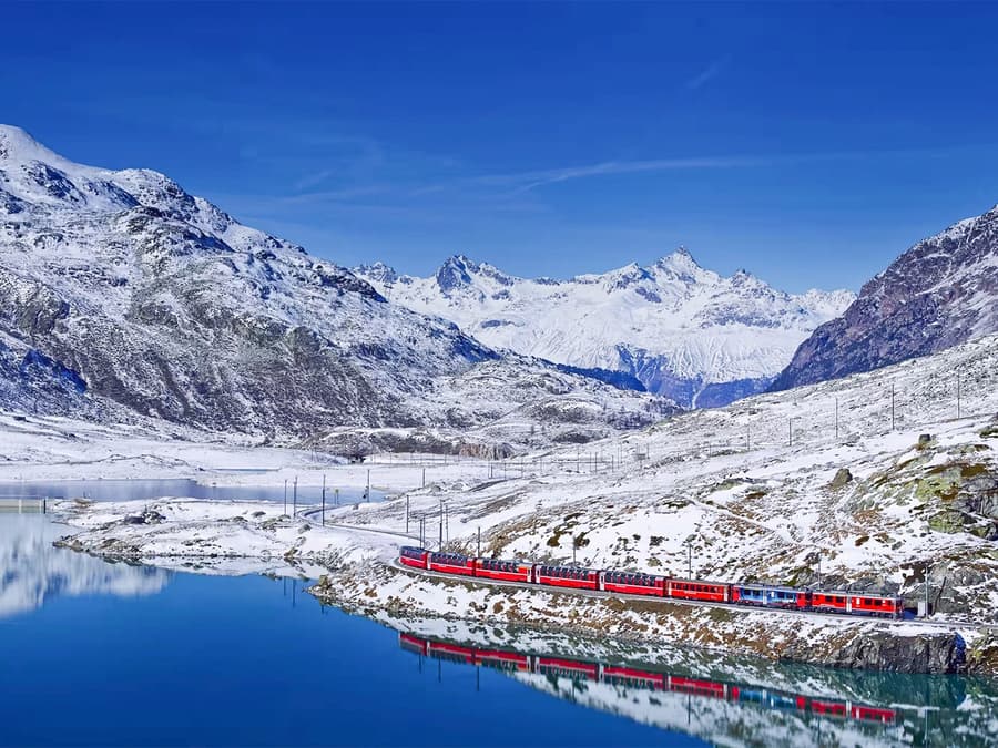Бронирование мест на Bernina Express: Тирано в/из Сен-Мориц или Кур