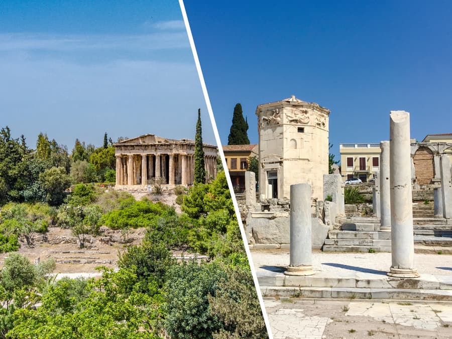 E-ticket voor de Oude Agora & Romeinse Agora met 2 audiotours