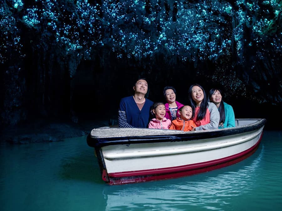 From Auckland: Waitomo Caves, Rotorua & Te Puia Guided Tour