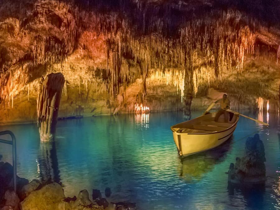 From Palma: Caves of Drach Entrance, Music Concert, and Boat Trip