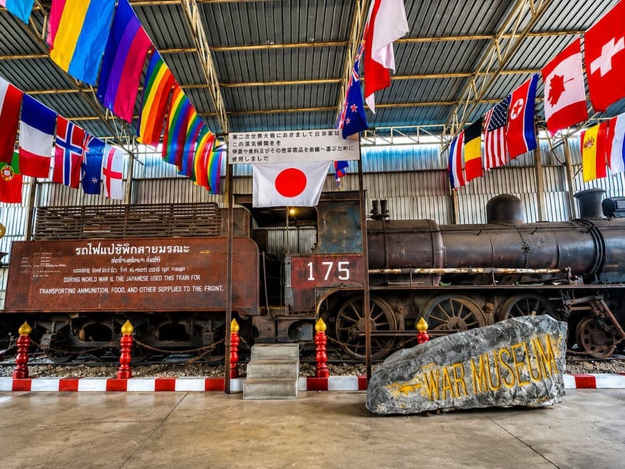 Erawan Waterfall, River Kwai Bridge & JEATH War Museum Tour