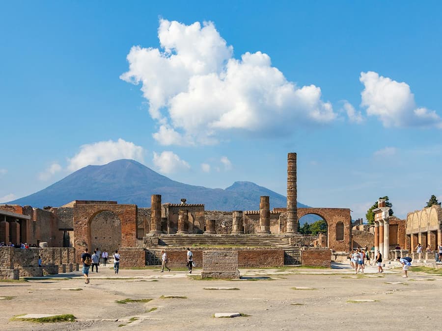 From Naples: Pompeii and Herculaneum Guided Tour with Transfers