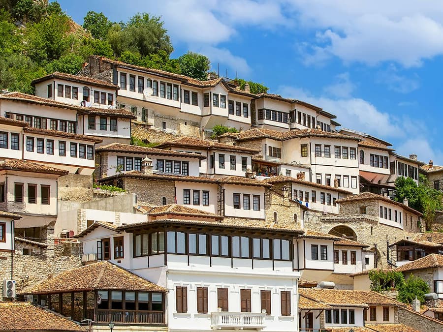 From Durres/Golem: Berat City & Belshi Lake Day Trip