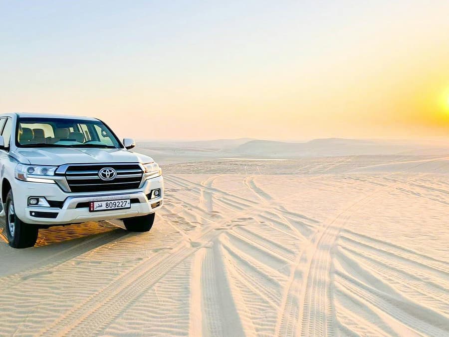 Doha Desert Safari: Dune Bashing, Sandboarding & Inland Sea Visit