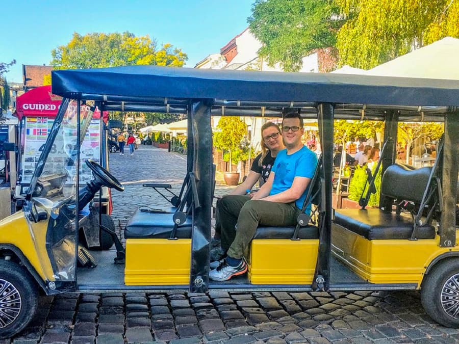 Krakow: Kazimierz-kvartalet og det tidligere jødiske ghetto sightseeing med golfbil: Guidet tur