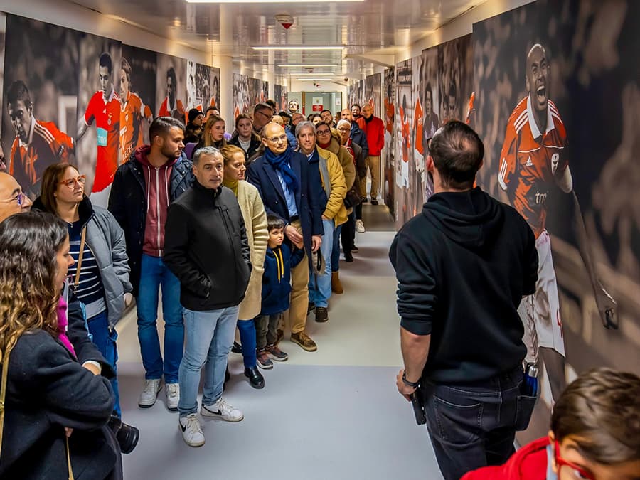 Geleide Tour door het SL Benfica Stadion + Benfica Museum + Maaltijd