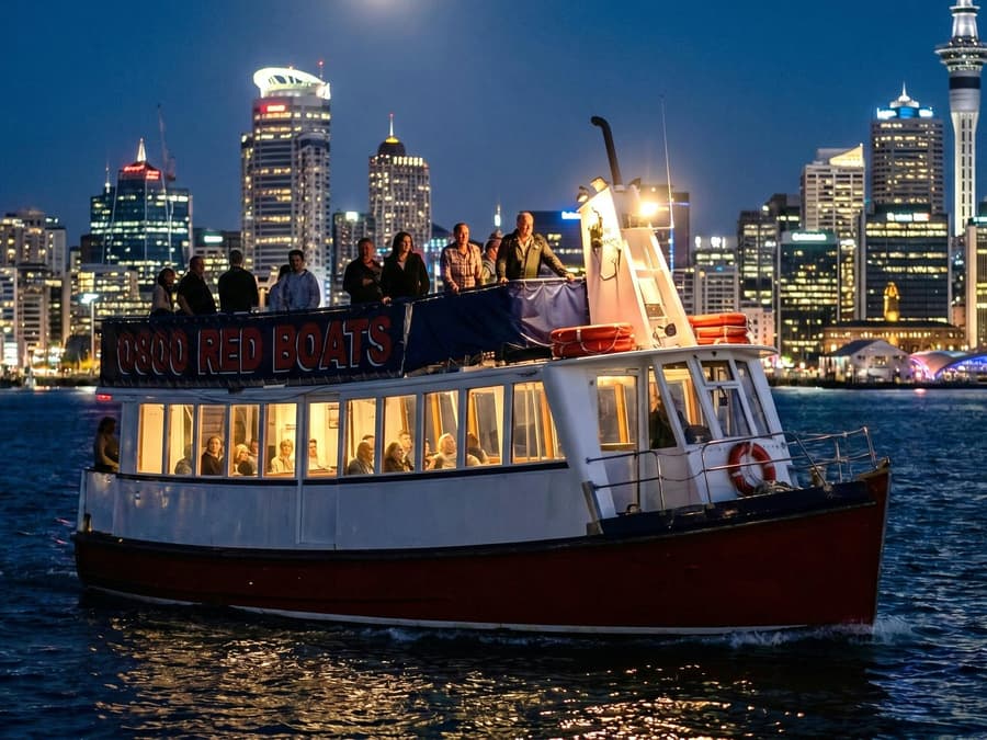 Auckland Nightlights Harbour Cruise with Canapés & Drinks