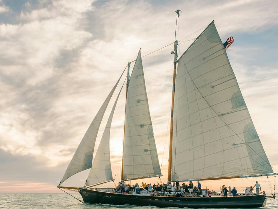 Key West: Champagne Sunset Sail on Schooner America 2.0