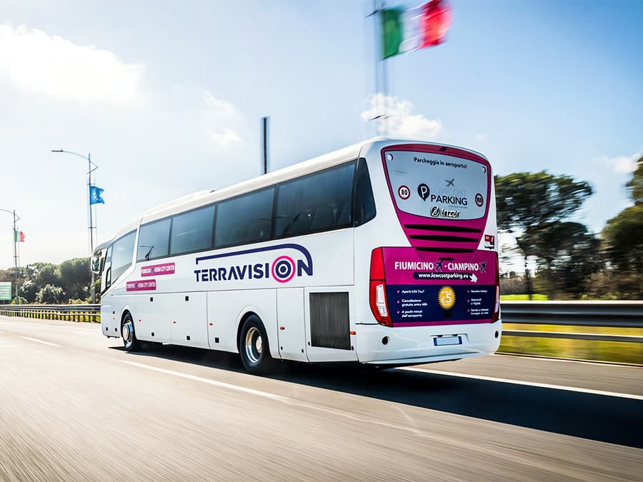 Bus Transfers: Fiumicino Airport to/from Rome Termini Station by Terravision