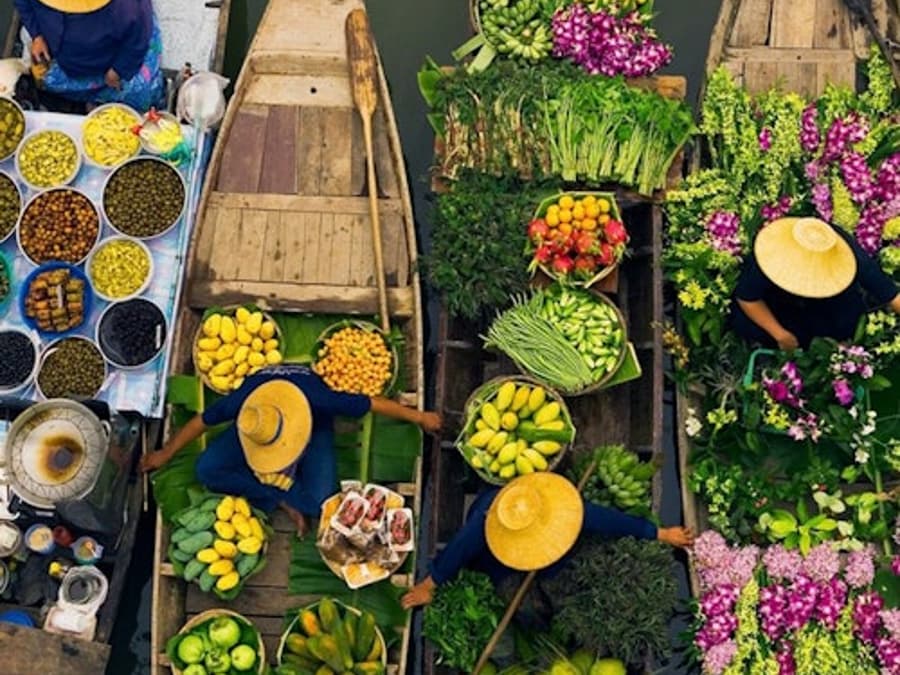 Bangkok: Damnoen Saduak Floating Market Guided Tour + Paddle Boat Ride