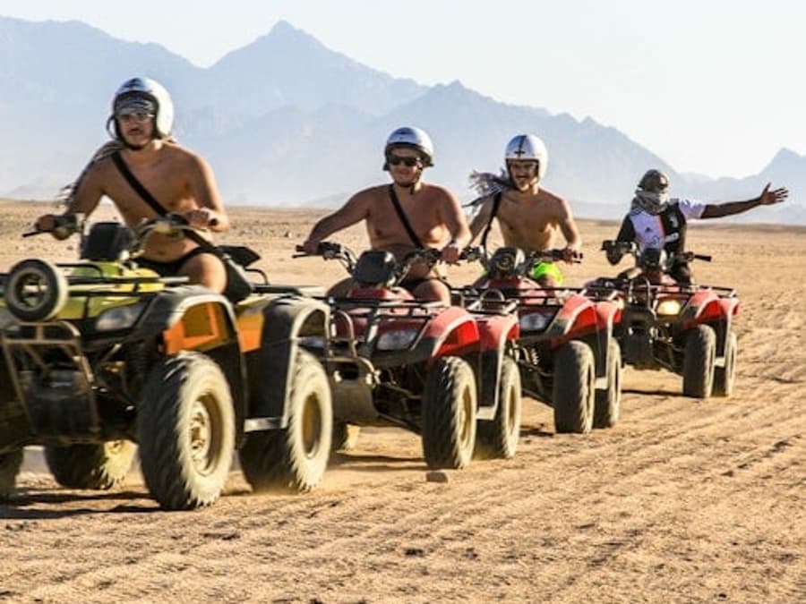 Hurghada: Safari Guiado no Deserto + Passeio de ATV, Buggy e Camelo + Jantar + Transferência