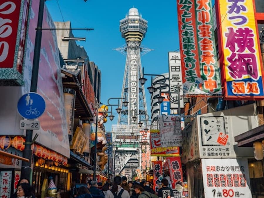 Osaka : Visite guidée à pied du quartier de Tennoji et de Shinsekai