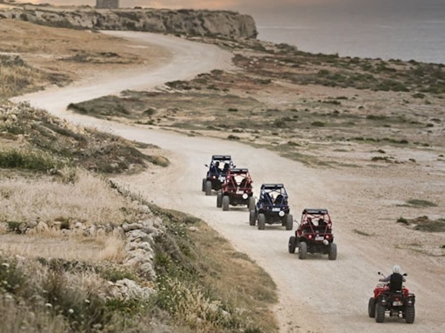 Gozo: Guided Sunset Quad Bike Tour from Malta + Comino Visit + Transfers