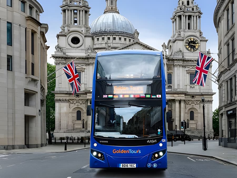Golden Tours: London Hop-on Hop-off Bus Tour with Optional Thames River Cruise