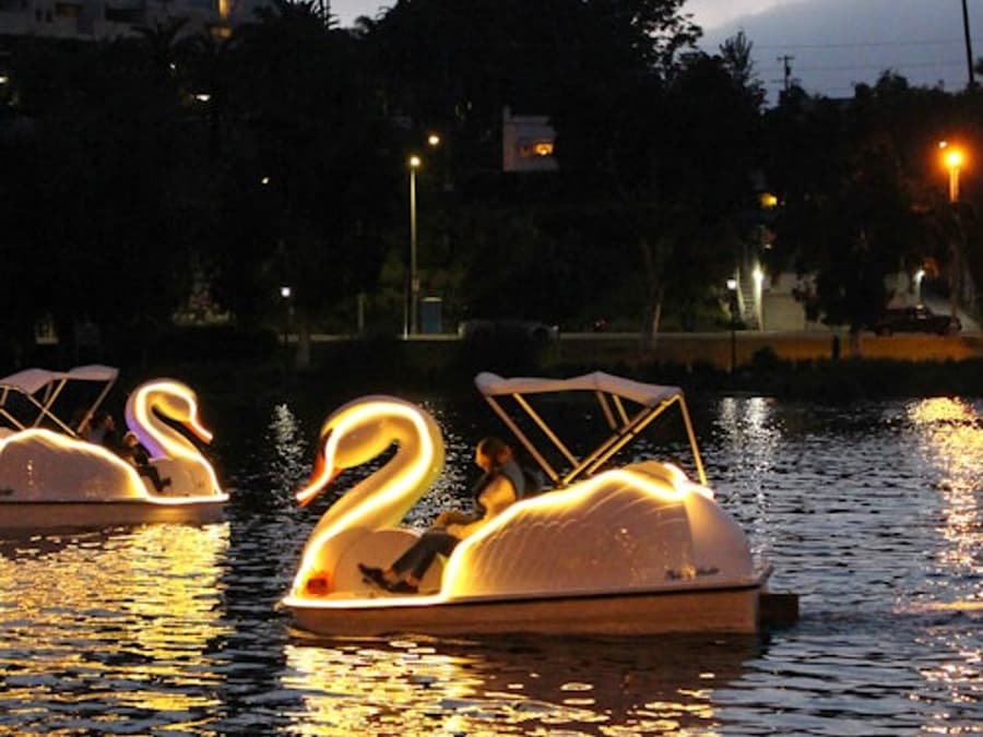 Long Beach: Swan Boat Rental at Rainbow Lagoon