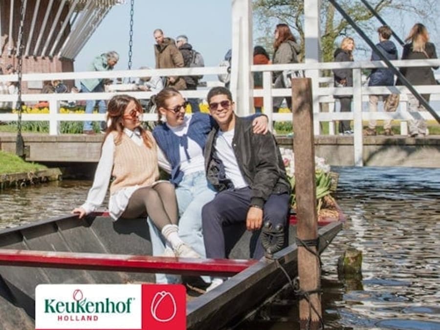 Keukenhof: Tour in autobus + Crociera sui canali + Audioguida