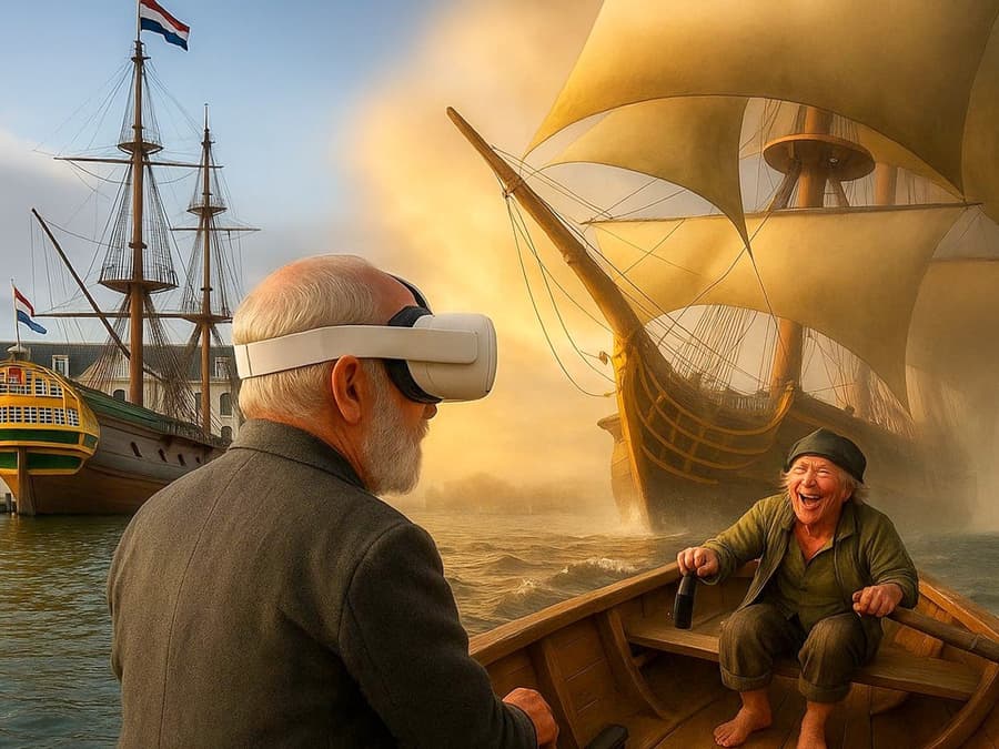 Amsterdam: crociera di 75 minuti sui canali con esperienza VR storica