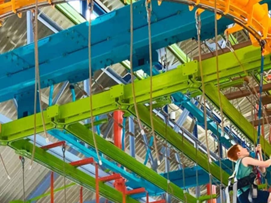 LiggettVille San Antonio: Fast Track + High Ropes Course, Zip Rail & Wall Climb