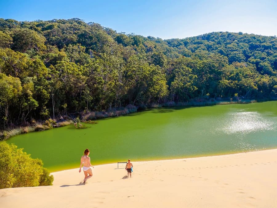 Vanaf Hervey Bay: K'gari (Fraser Island) 2-daagse begeleide bustour